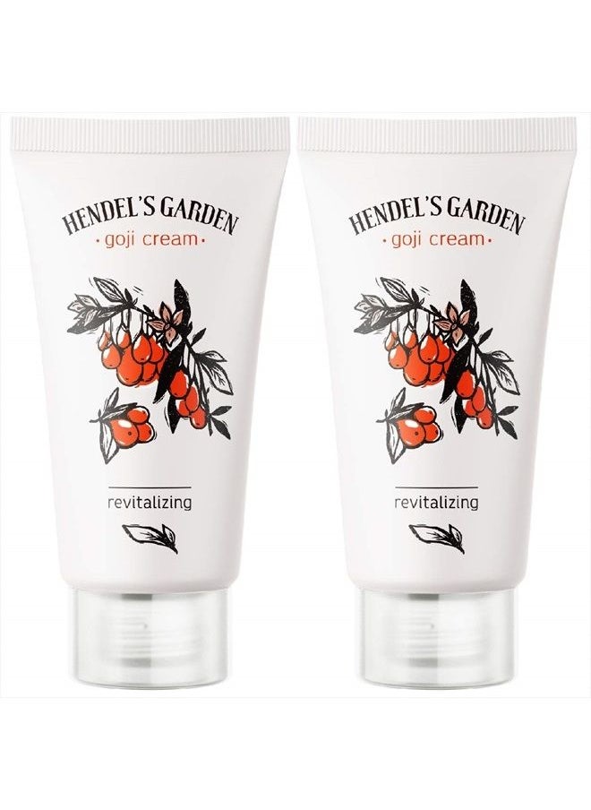 Hendel's Garden - Goji Cream Original 50 ml of Anti-Aging Moisturizer - Anti-Wrinkle Face Cream for Younger Skin – Smoothing and Firming Anti Aging 2 Pack Vitamin C Facial Skincare Lotion - Image 1