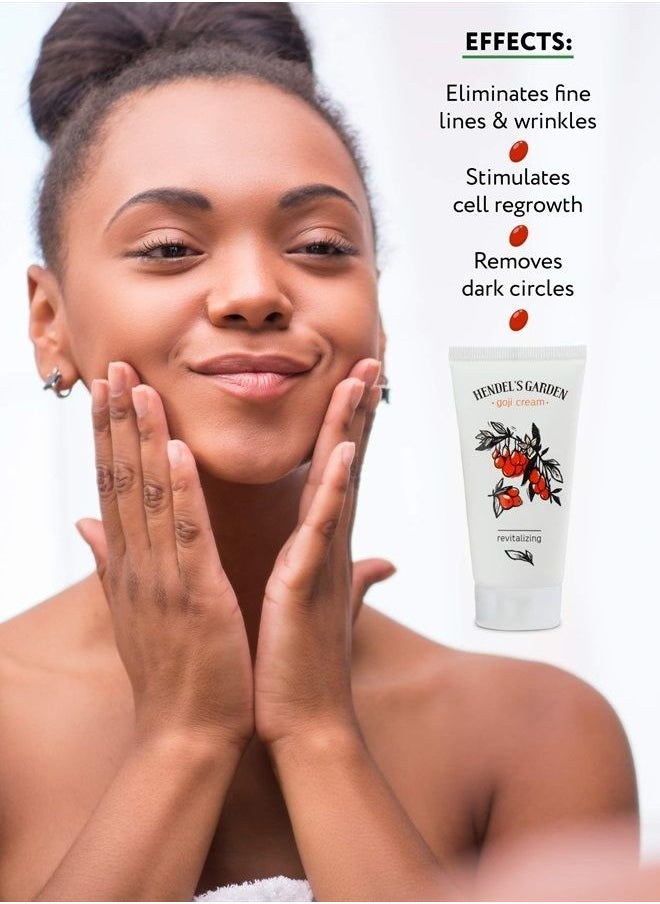 Hendel's Garden - Goji Cream Original 50 ml of Anti-Aging Moisturizer - Anti-Wrinkle Face Cream for Younger Skin – Smoothing and Firming Anti Aging 2 Pack Vitamin C Facial Skincare Lotion - Image 1
