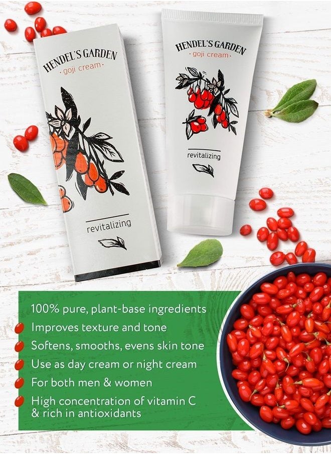 Hendel's Garden - Goji Cream Original 50 ml of Anti-Aging Moisturizer - Anti-Wrinkle Face Cream for Younger Skin – Smoothing and Firming Anti Aging 2 Pack Vitamin C Facial Skincare Lotion - Image 1
