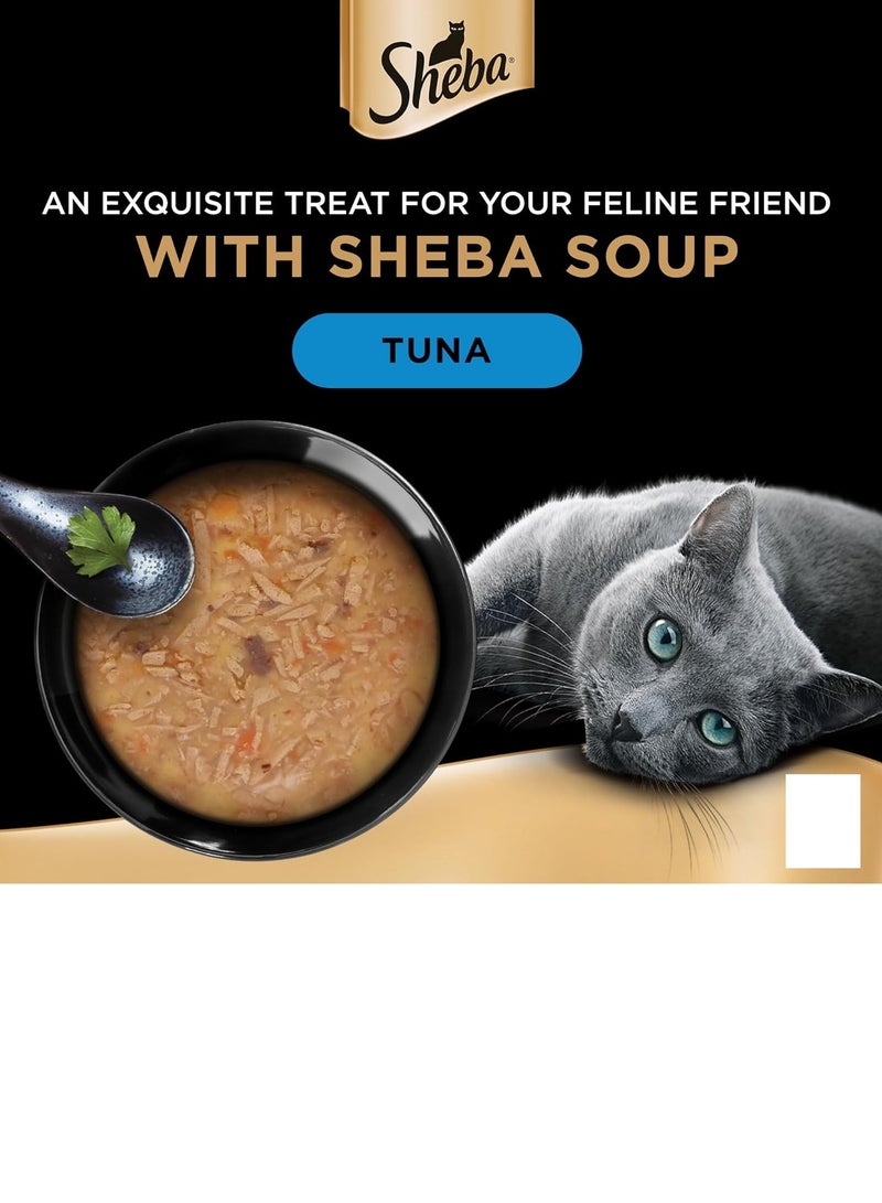 Sheba Tuna Soup Cat Food, 4 x 40g - Image 2
