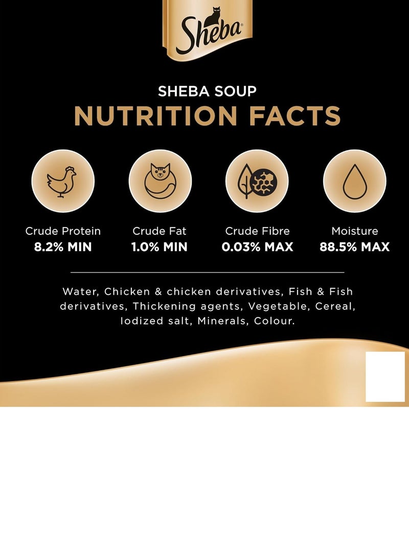 Sheba Tuna Soup Cat Food, 4 x 40g - Image 4