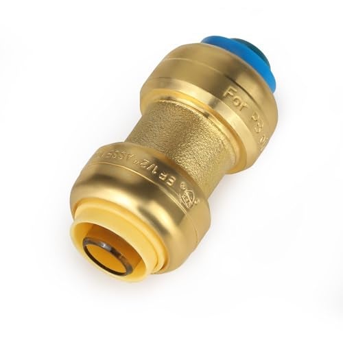 EFIELD Pack of 2 EFIELD Push Fit Fittings 12 Push Fit x 12 PB polybutylene Conversion Coupling with a Disconnect Clip ToolPF2262PCS - Image 3