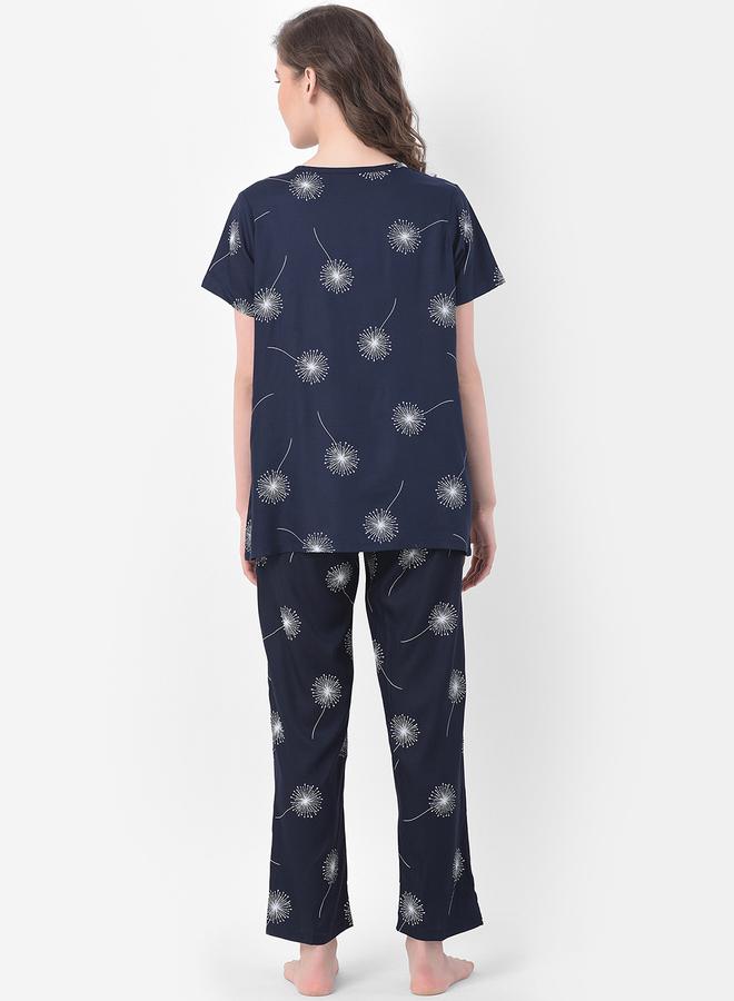 Clovia Dandelion Print Nursing Top and Pyjama Set - Image 5