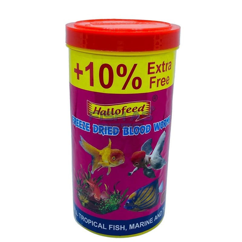 Hallofeed Freeze Dried Blood Worms For Fish- 55 Gm,All Life Stages - Image 5