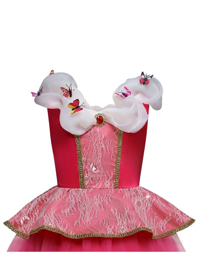 1-Piece Princess Aurora Party Costume 130cm - Image 2