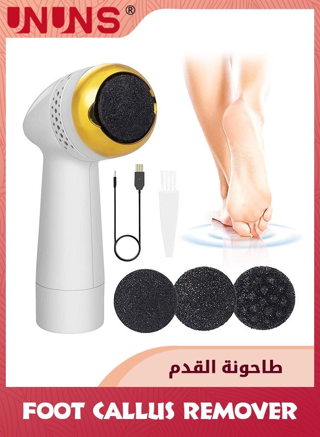 UNUNS Electric Feet Rough Callus Remover,Rechargeable Foot File Hard Skin Remover,Portable Electronic Vacuum Adsorption Foot File,Professional Pedicure Tool For Foot Care Dead Skin Hard Cracked Heels Foot - Image 1