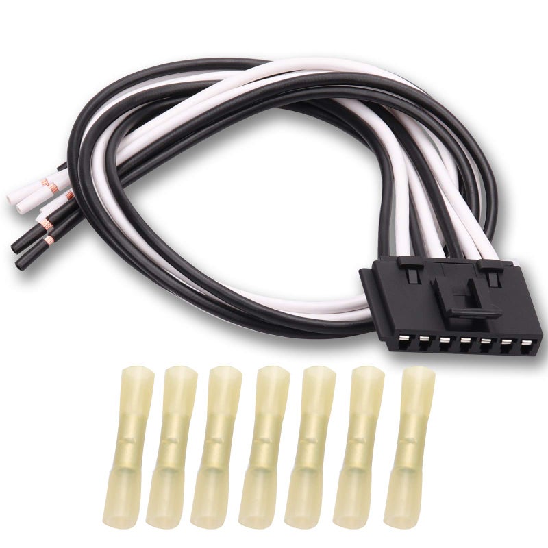 HOPUT 645702 84645 7Wire Pigtail Blower Motor Resistor Connector PT2195 pt2485 Blower Motor Resistor Pigtail