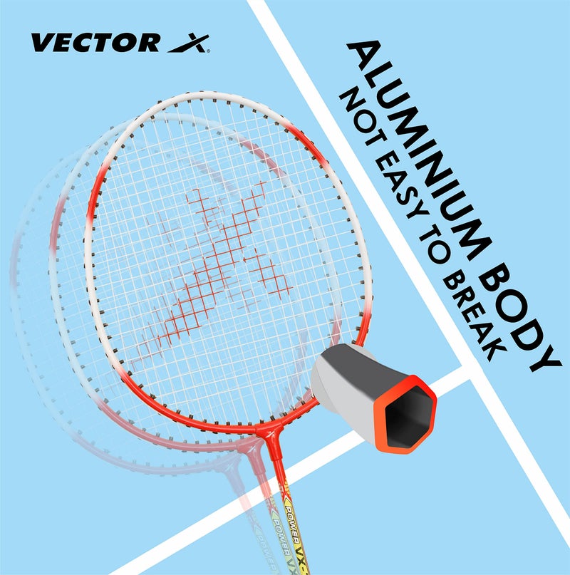 Vector X Lightweight Adult Badminton Racket Set of 2 for Professional Athletes Training and Competition, Playing Outdoor, Backyards, Gym - Image 3