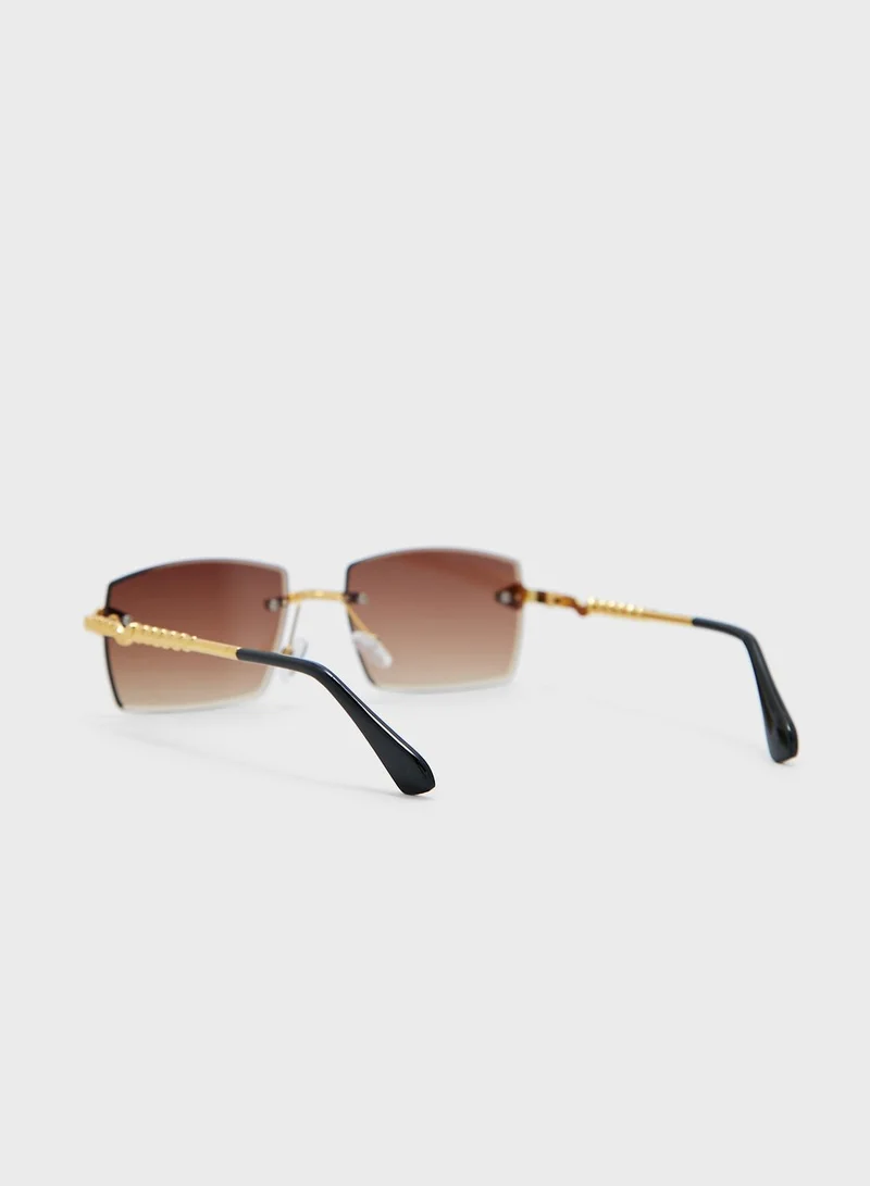 ELLA Python Arm Square Len Sunglasses