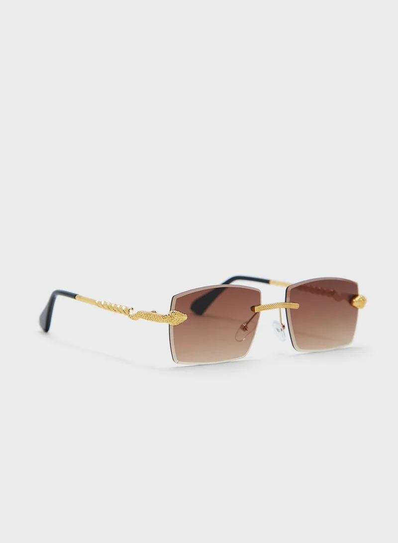 ELLA Python Arm Square Len Sunglasses