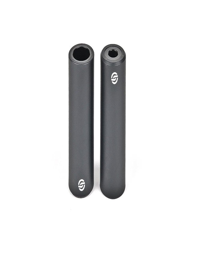 Salt Pegs for BMX, Black, 4.5 inches (115 mm), AM Nylon Pegs, Compatible with 0.5 inch (14 mm) Axle, Includes 3/8" Adapter - Image 1