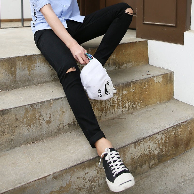 Unisex Classic Denim Jeans Loose Fit Daily Outdoor Wear - Image 2