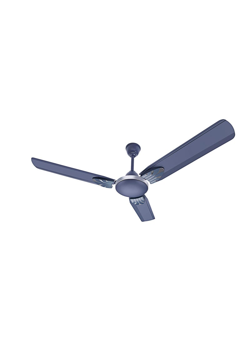 SUMMERCOOL SUMMERCOOL Brezeer 1200mm48 inch High Speed AntiDust Ceiling Fan BEE Star Rated Ceiling Fan For Home Aluminium Winding With 400 RPM Suitable for HomeSmall RoomKitchenBedroom Silver Blue 