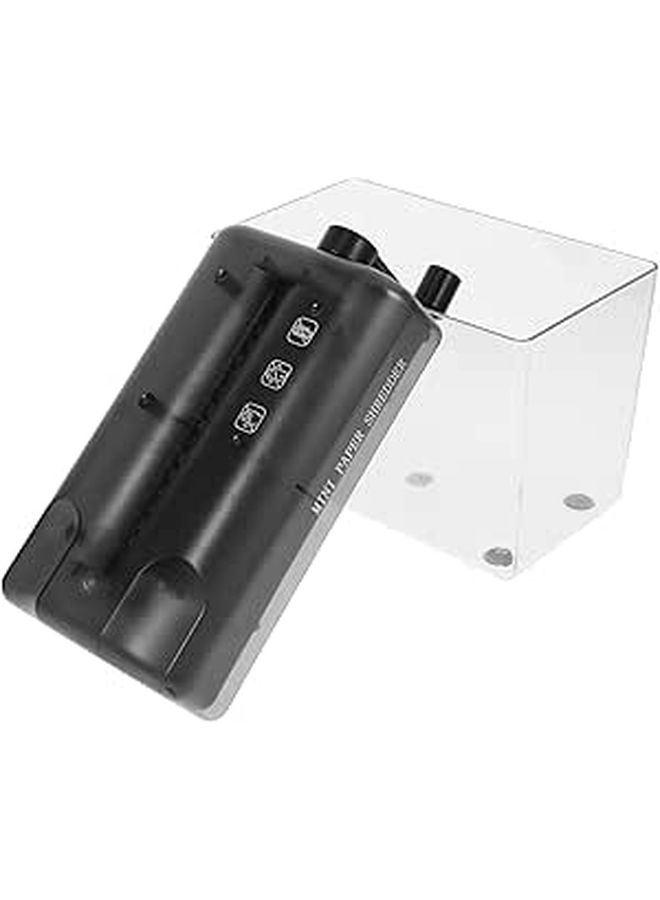 Portable Mini Manual Paper Shredder Small Desktop Hand Crank Document Cutter Home Office Wear Resistant Tool - Image 1