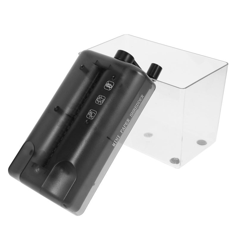 Portable Mini Manual Paper Shredder Small Desktop Hand Crank Document Cutter Home Office Wear Resistant Tool - Image 2
