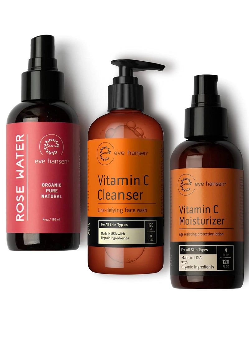 Eve Hansen Organic Rose Water - Vitamin C Cleanser - Vitamin C Face Moisturizer - pzsku/Z39833721DCB19B14AC83Z/45/_/1740915620/949ac874-922e-46b0-b1a9-4f6c9963956b