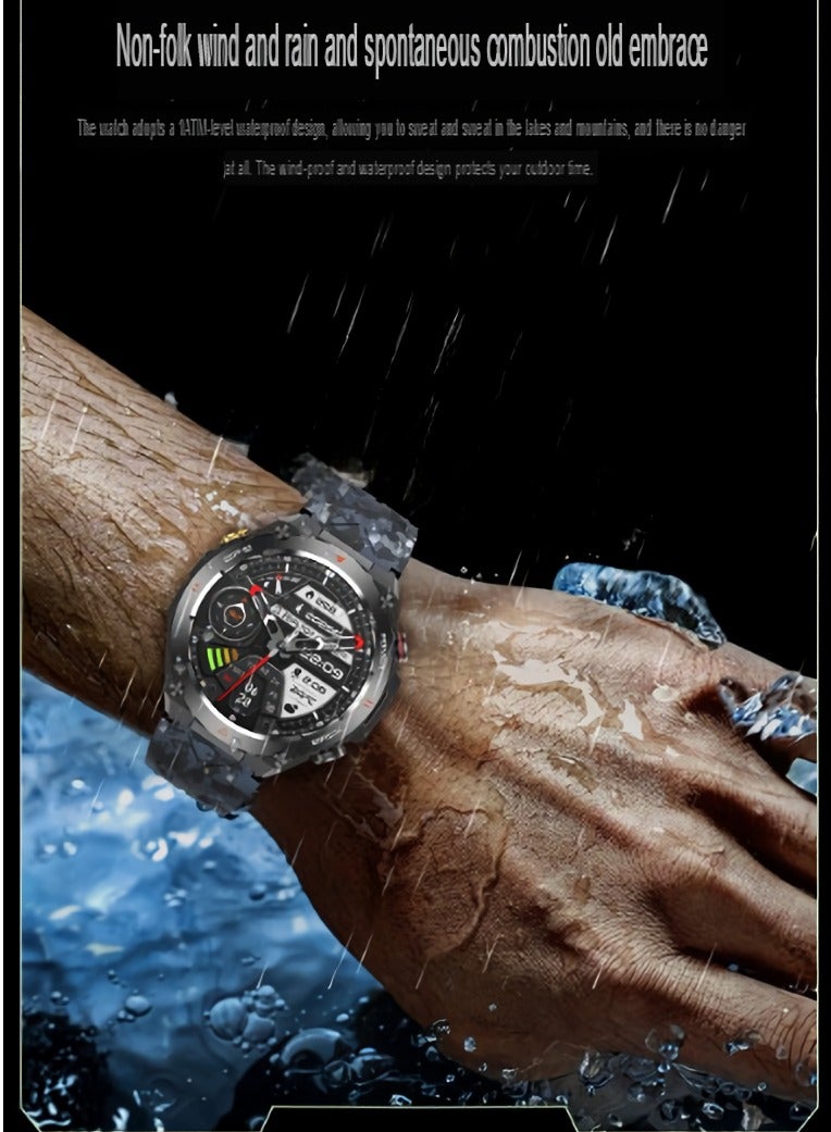 KC82 Smart Watch, Barometric Compass Sports Watch, Comfortable And Lightweight Smart Wrist Watch With Blood Oxygen Heart Rate Monitoring, (1pc, Black) - Image 4