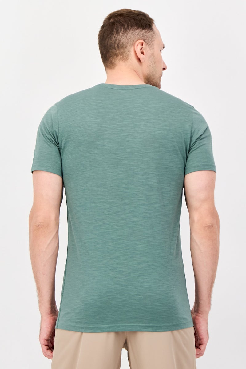 PUMA Men Sportswear Fit Short Sleeve Outdoor T-Shirt, Sage Green - Image 4