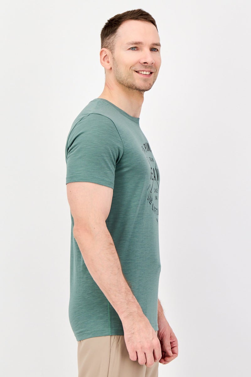 PUMA Men Sportswear Fit Short Sleeve Outdoor T-Shirt, Sage Green - Image 2