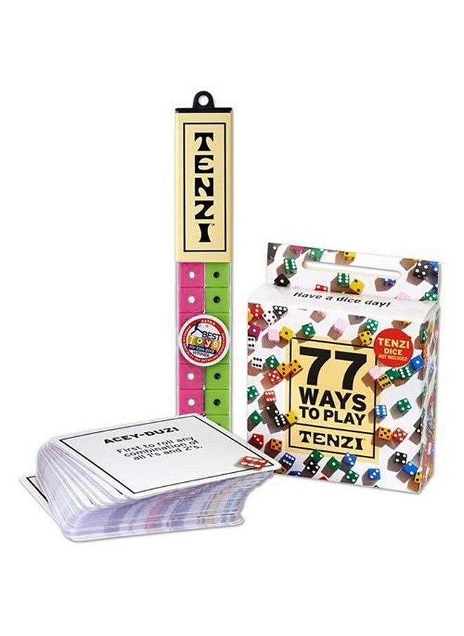 Tenzi - Tenzi Dice Party Game Bundle With 77 Ways To Play Tenzi A Fun Fast Frenzy For The Whole Family 4 Sets Of 10 Colored Dice With Storage Tube Colors May Vary - Image 1