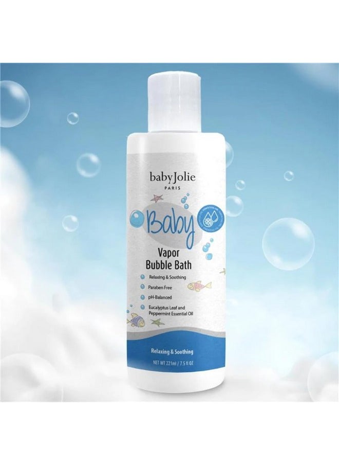 Baby Jolie Vapor Bubble Bath - Baby & Kids Bathing Aromatherapy For Stuffy Nose And Cough Relief, Made With Eucalyptus And Peppermint Extract, Natural Essential Oils, 7.5 Oz  - Image 5