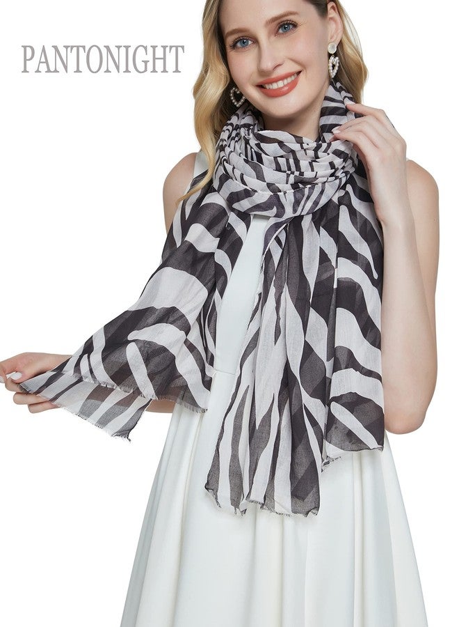 PANTONIGHT Scarf for Women Lightweight Print Fashion for Spring Fall Winter Scarves Shawl Wrap… - Image 2