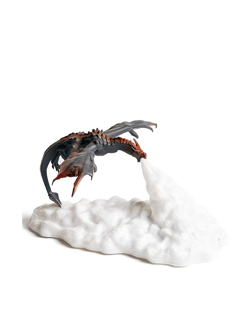 Y&D 3D Dragon Night Light Kids Gift for Boys and Girls on Birthday Holiday LED Warm Decorative Lights (Fire Dragon) - Image 1