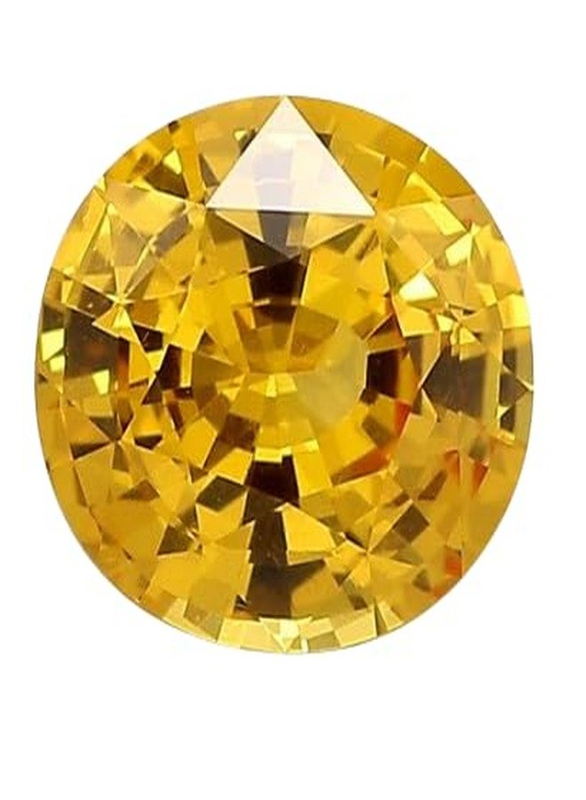 JEMSPRIME 7.00 Ratti Yellow Sapphire(Pukhraj Stone) Untreated Ceylone Original Certified Natural Gemstone With Lab Certificate - Image 1
