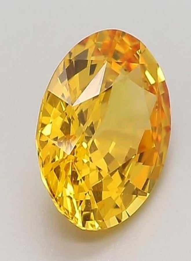 JEMSPRIME 7.00 Ratti Yellow Sapphire(Pukhraj Stone) Untreated Ceylone Original Certified Natural Gemstone With Lab Certificate - Image 2