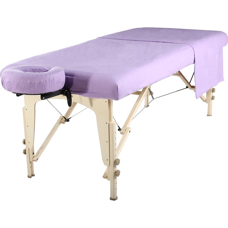 Master Massage Universal Massage Table Flannel Sheet Cover Set 3 in 1 In 6 Colors Table Cover Face Cushion Cover Table Sheet Purple