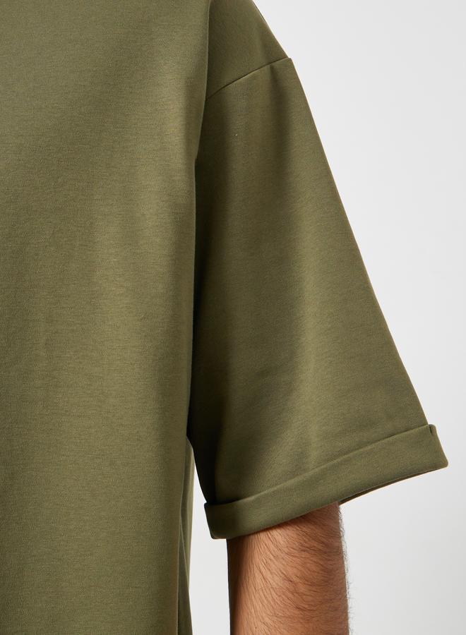 Styli Men Boxy Heavy Jersey Stretch Interlock T-Shirt - Image 4