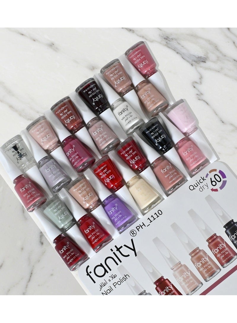 FANITY 24-Piece Nail Polish Set Multicolour - Image 2