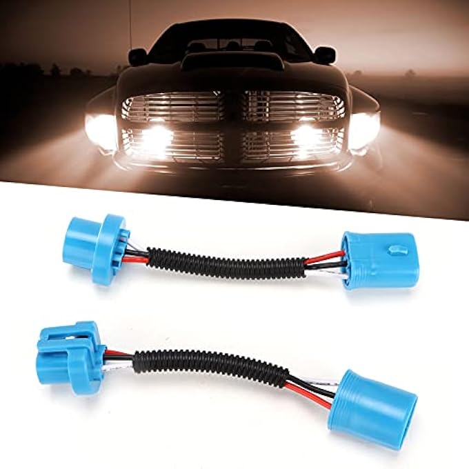 ريحني مقبس تمديد الأسلاك 9007 مقبس 2 قطعة سلك تمديد عالي الكفاءة منخفض استهلاك الطاقة للسيارة - Image 5