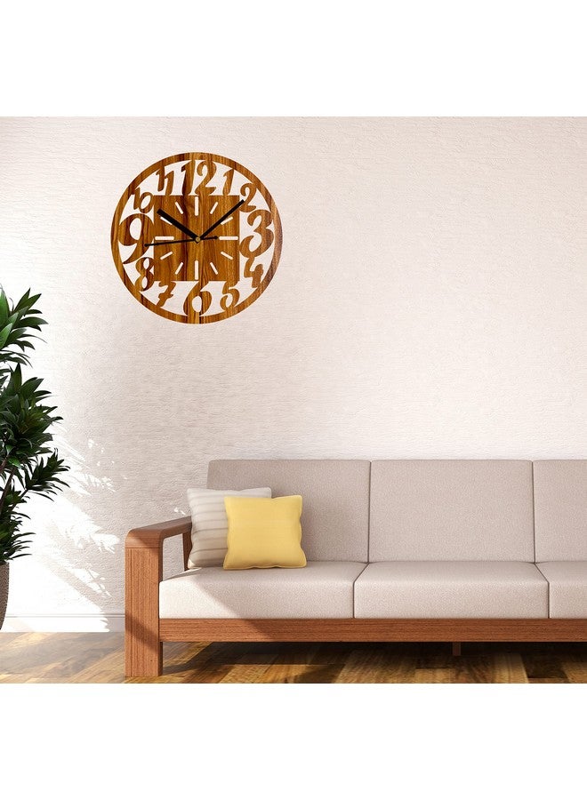 Gnexin ساعة حائط خشبية جذابة أنيقة بسيطة على شكل دائري من GNEXIN (11 * 11 بوصة) - Image 4