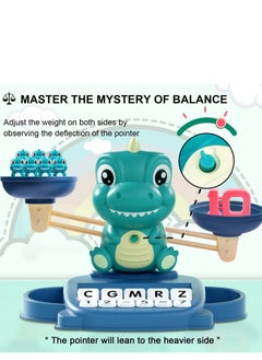 SYOSI SYOSI Dinosaur Math Balance Toys, Dinosaur Kindergarten Preschool Learning Activities Math Counting Matching Letter Toys - Toddler Educational Toys for 3 4 5 6 7 Year Olds Boys Birthday Gift Game  - Image 4