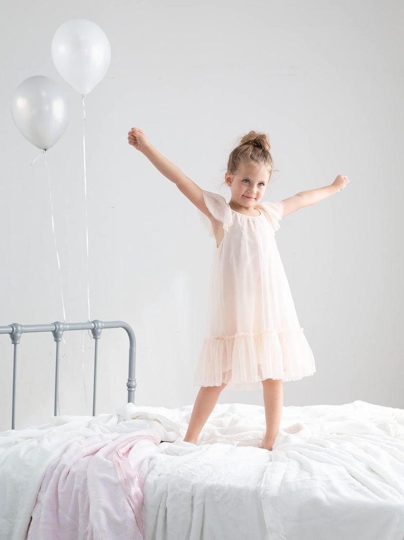 Little Giraffe Chenille Throw Blanket - At Home Soft Throw Blanket for Couch - Luxe Faux Fur Throw Blanket with Satin Trim - 45 x 59" - Pink - Image 4