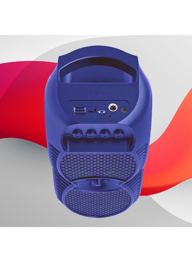 ZQS Portable Bluetooth Sub Speaker ZQS-4231 with RGB Lights & Mic, Wireless Speaker USB/TF/AUX/FM, 1500mAh Battery for Home & Outdoor - Image 4