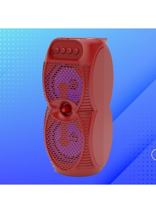 ZQS Portable Bluetooth Sub Speaker ZQS-4231 with RGB Lights & Mic, Wireless Speaker USB/TF/AUX/FM, 1500mAh Battery for Home & Outdoor - Image 3