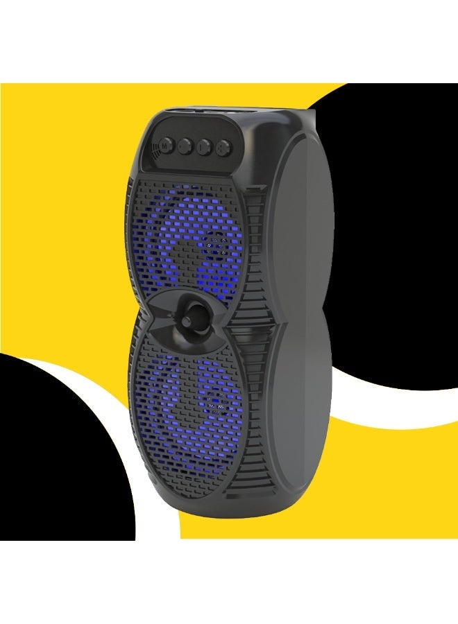 ZQS Portable Bluetooth Sub Speaker ZQS-4231 with RGB Lights & Mic, Wireless Speaker USB/TF/AUX/FM, 1500mAh Battery for Home & Outdoor - Image 5