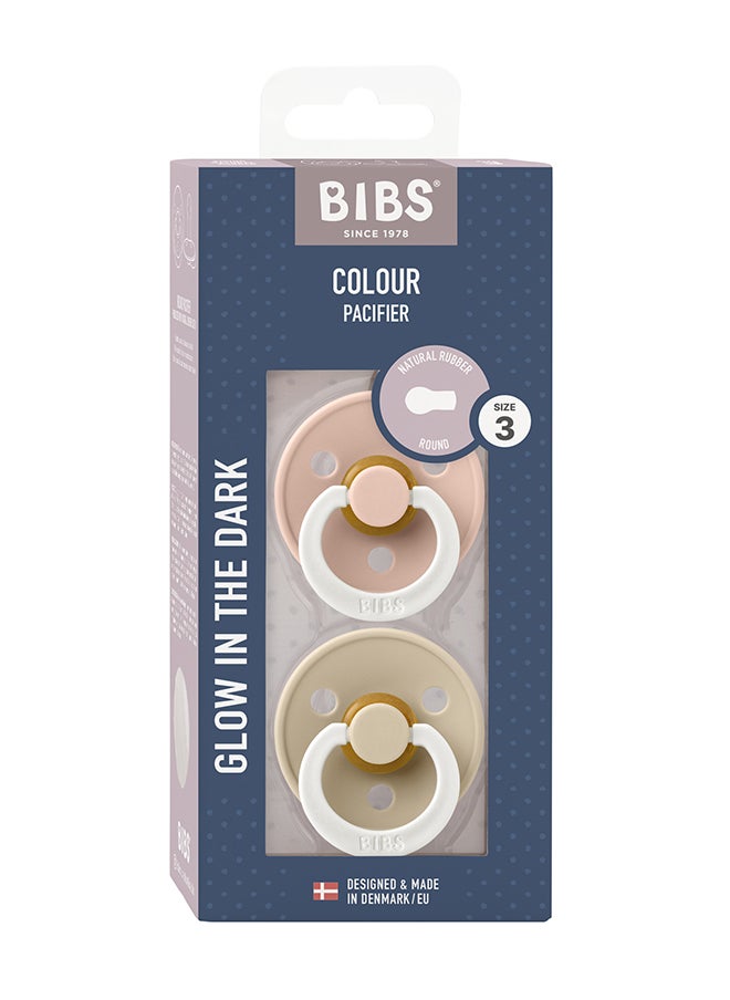 BIBS - لون عبوة 2 حزمة مطاطية S3 توهج الخدود/توهج الفانيلا - Image 1