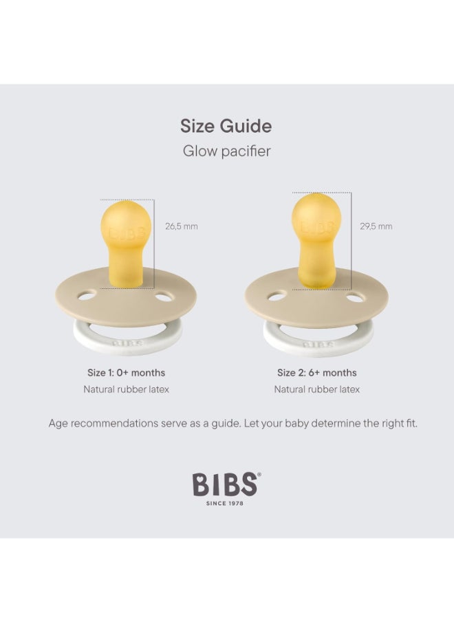 BIBS - لون عبوة 2 حزمة مطاطية S3 توهج الخدود/توهج الفانيلا - Image 1