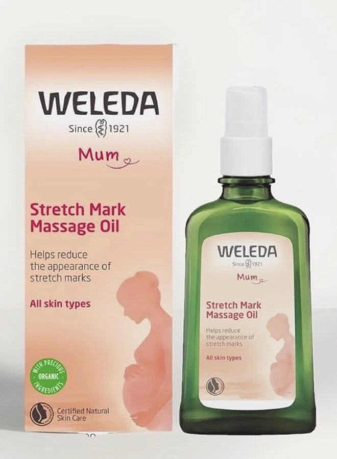 Weleda Pregnancy Stretch Mark Body Oil (100 ml) – Nourishing Body Oil for Stretch Mark Prevention & Skin Elasticity, with Sweet Almond Oil & Arnica - Image 2