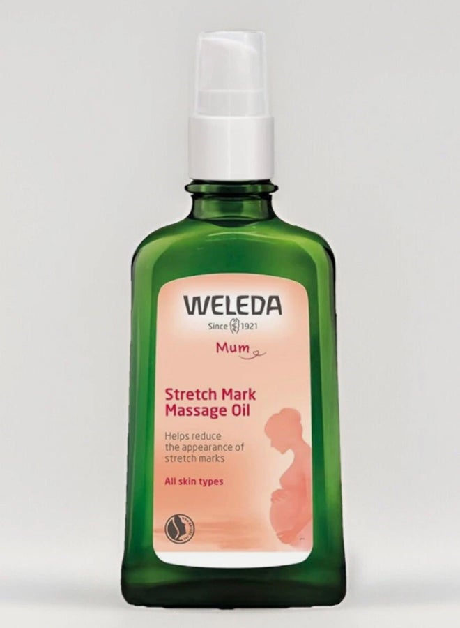 Weleda Pregnancy Stretch Mark Body Oil (100 ml) – Nourishing Body Oil for Stretch Mark Prevention & Skin Elasticity, with Sweet Almond Oil & Arnica - Image 1