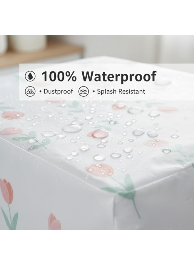 لوكاداه غطاء غسالة مقاوم للماء للغسالات ذات التحميل العلوي - واقي غسيل متين مقاوم للغبار والشمس، قابل للغسل، مضاد للرذاذ، سهل التنظيف، للاستخدام الداخلي والخارجي - Image 3