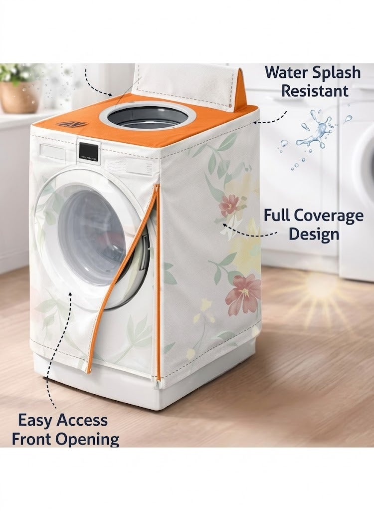 Lukadah Waterproof Washing Machine Cover for Top Load Machines – Dustproof Sunproof Heavy-Duty Laundry Protector for Pulsator, Washable Anti-Splash Easy-Clean Laundry Cover for Indoor & Outdoor - Image 5