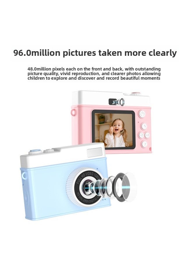 Children's Digital Camera Campus Student Self-timer Camera Y3 Retro CCD Ultra HD Camera-Color:Purple (without Memory Card And Card Reader) - Image 4
