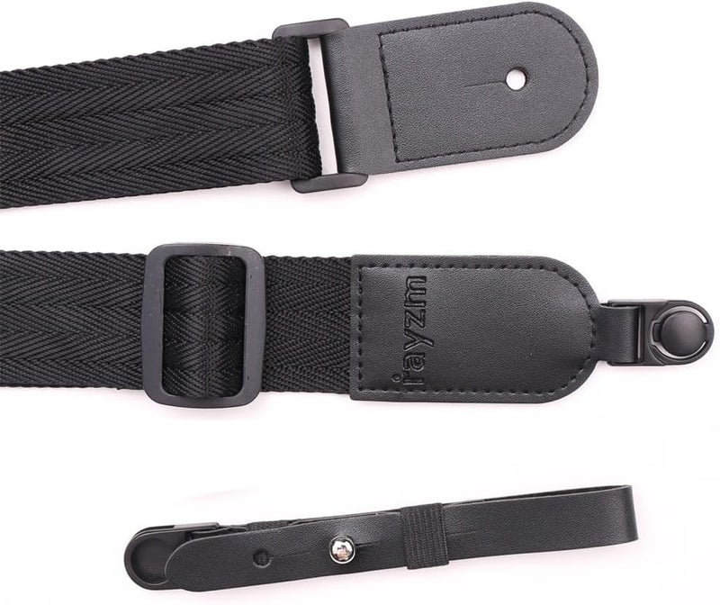 Rayzm Ukulele strap, soft non-slip nylon shoulder strap for ukulele or small guitar, adjustable length, metal tip included - Image 5