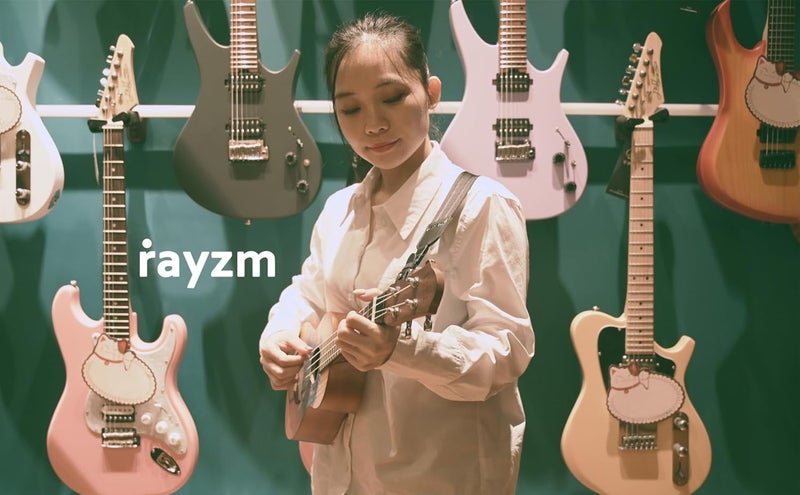 Rayzm Ukulele strap, soft non-slip nylon shoulder strap for ukulele or small guitar, adjustable length, metal tip included - Image 4