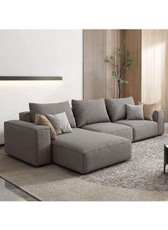 KARNAK Karnak Sectional Sofa With Cushions L-Shaped Comfortable Living Room Sofa Color (Dark Grey)  - Image 1