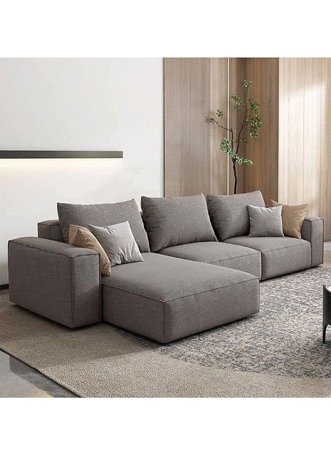 KARNAK Karnak Sectional Sofa With Cushions L-Shaped Comfortable Living Room Sofa Color (Dark Grey)  - Image 1